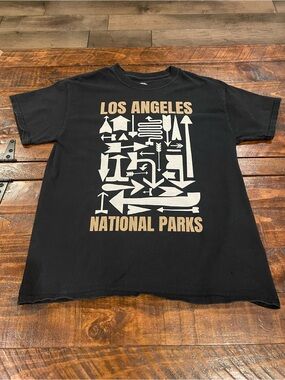 Unk Black Los Angeles National Parks Graphic Tee